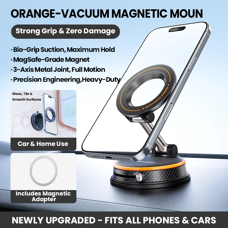 Soporte de teléfono de vacío Manual A13, atracción magnética N52 súper fuerte para Apple iphone, escritorio, trabajo, conducción, soporte Universal para teléfono - imagen 5