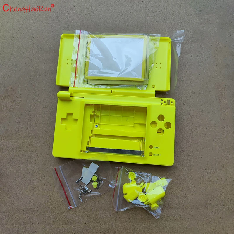 1 Juego de carcasa de repuesto para Nintendo DS Lite, carcasa, botones, Kit de tornillos de pantalla, bolígrafo de un solo toque para NDSL - imagen 5