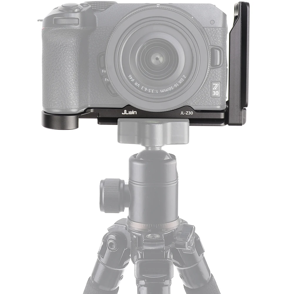 Jaula de cámara FOTGA para Nikon Z 30, placa L de liberación rápida, jaula de aleación de aluminio Z30 con soporte de zapata fría para micrófono y luz LED - imagen 5