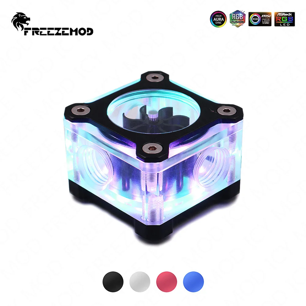 FREEZEMOD-caudalímetro con carcasa de aleación de aluminio, indicador de flujo de A-RGB, armadura sinfónica, enfriador de agua para flujo de agua, LSJ-KJR de refrigeración líquida