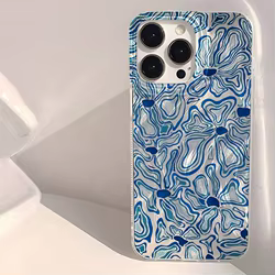 Funda Xiaomi 14T Pro / Poco X6 – Floral Azul Agua Abstracta