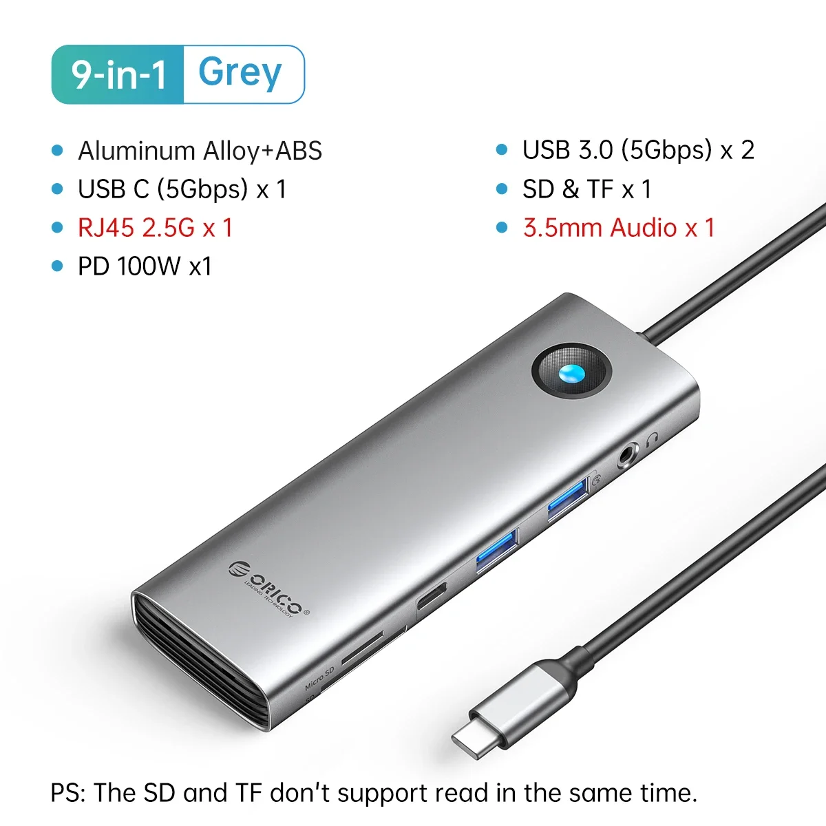 Grey 9in1 PD100 SD