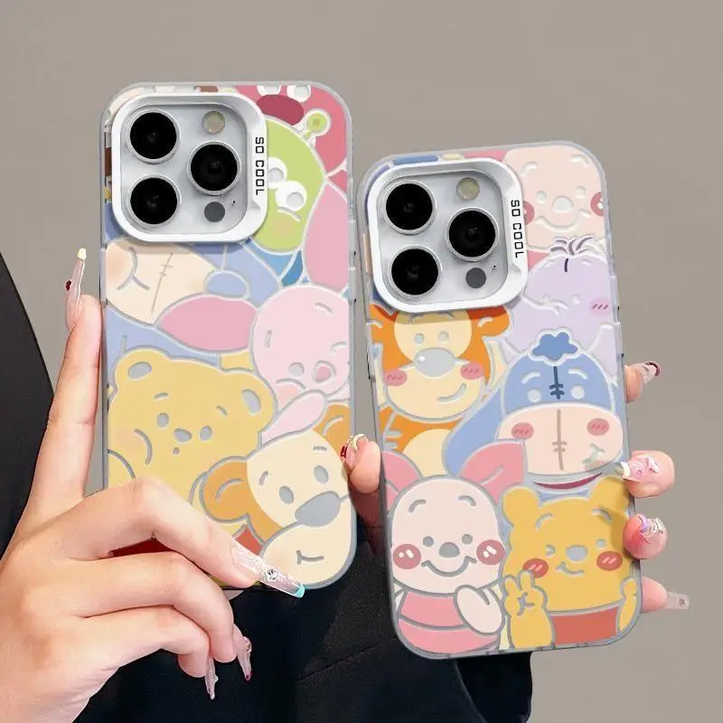 Funda de Disney Winnie Pooh para VIVO, Y22S, Y17S, Y22, Y21, 2021, Y21S, Y33S, Y27, Y16, Y20, Y15A, Y15S, Y01, Y50, V29, V23, V25, V27E, V23E