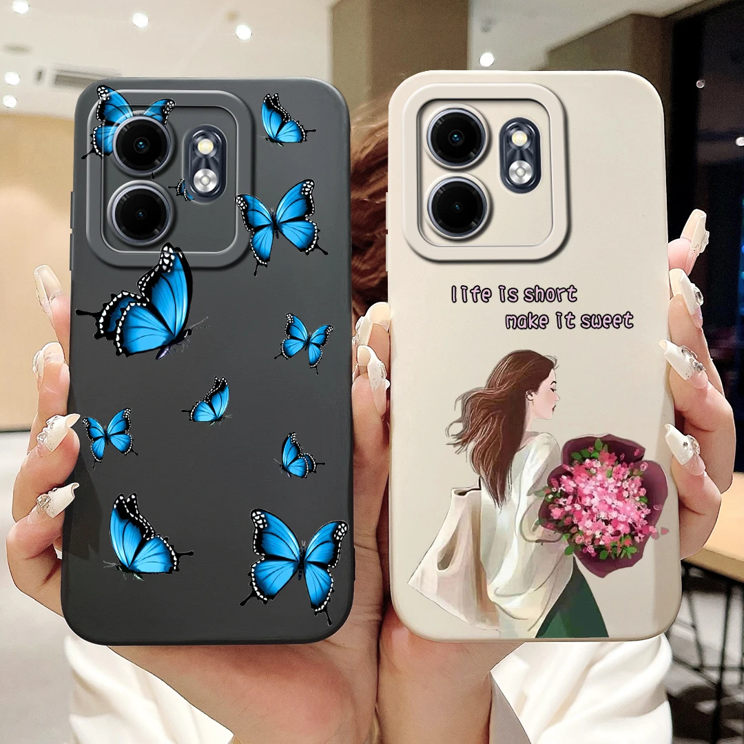 Para Infinix Hot 50i funda X6531 elegante niñas girasoles cubierta suave TPU funda de teléfono para Infinix Smart 9 Smart9 X6532 Hot50i parachoques - imagen 3