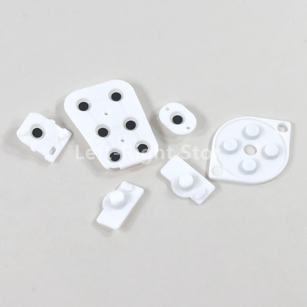 50 juegos de almohadillas de goma de silicona conductora de repuesto A B X Y D Pad botones para controlador Nintendo N64 Joy Pad botón conductor - imagen 3