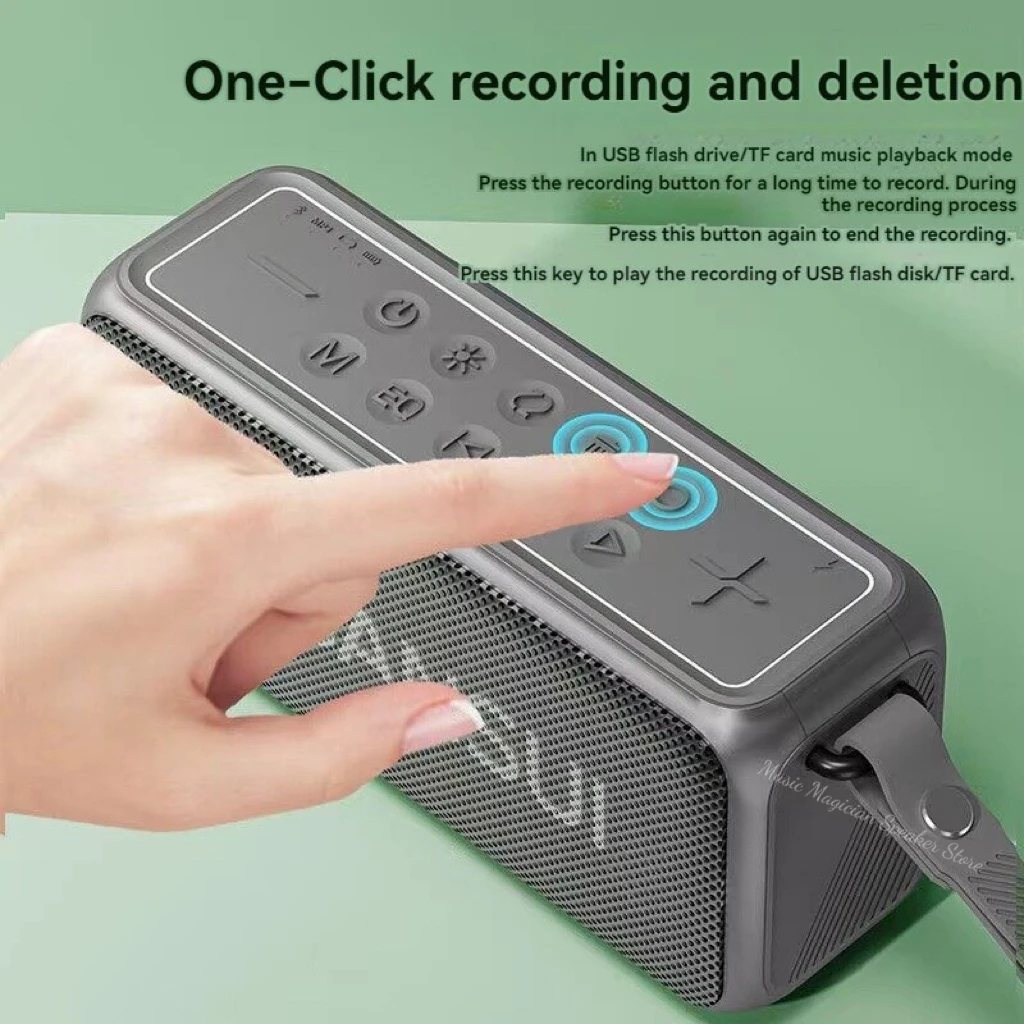 SANSUI F61 altavoces Bluetooth Radio FM HI-FI Subwoofer compatible con salida De auriculares unidad USB tarjeta TF AUX Caixa De Som Bluetooth - imagen 5