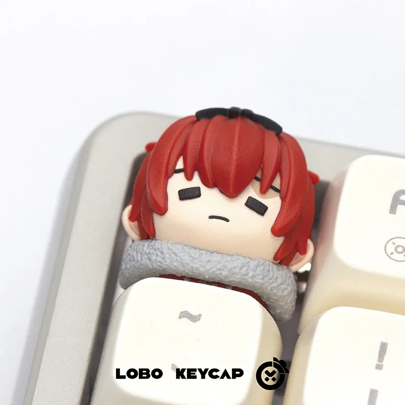 Más allá del final del viaje Anime Keycaps lindo resina artesanal Keycap Frieren Phelan Cherry perfil Keycaps para regalos de teclado mecánico - imagen 5