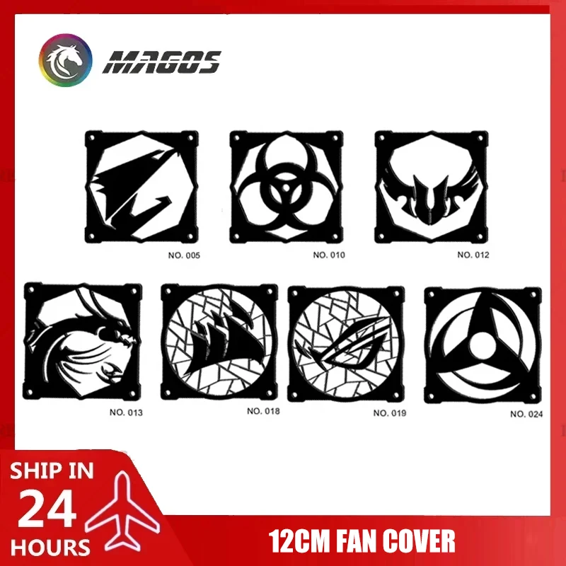 Nueva cubierta de red protectora para ventilador DIY, cubierta acrílica de 120MM para radiador de 12cm, ventilador de 120mm fresco para refrigeración de carcasa de computadora, 3 unids/pack - imagen 2