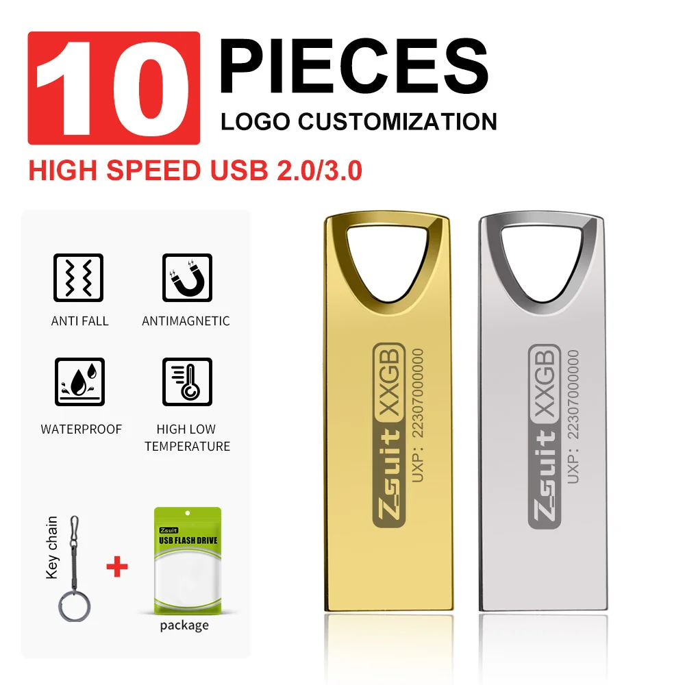 Pendrive USB 3.0 Metálico 64GB - 10 uds