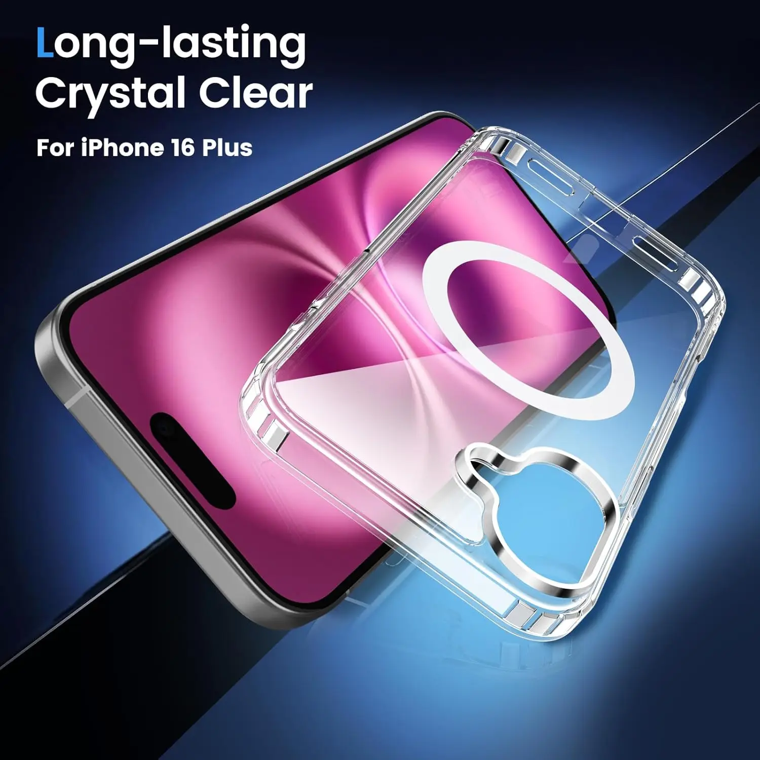 Funda transparente para iPhone 16 Pro Max 15 Plus 14 13 Mini 12 11 X XS XR SE 4 2025 2022 2020 8 Magsafe Mag accesorios de cubierta de teléfono seguro - imagen 5