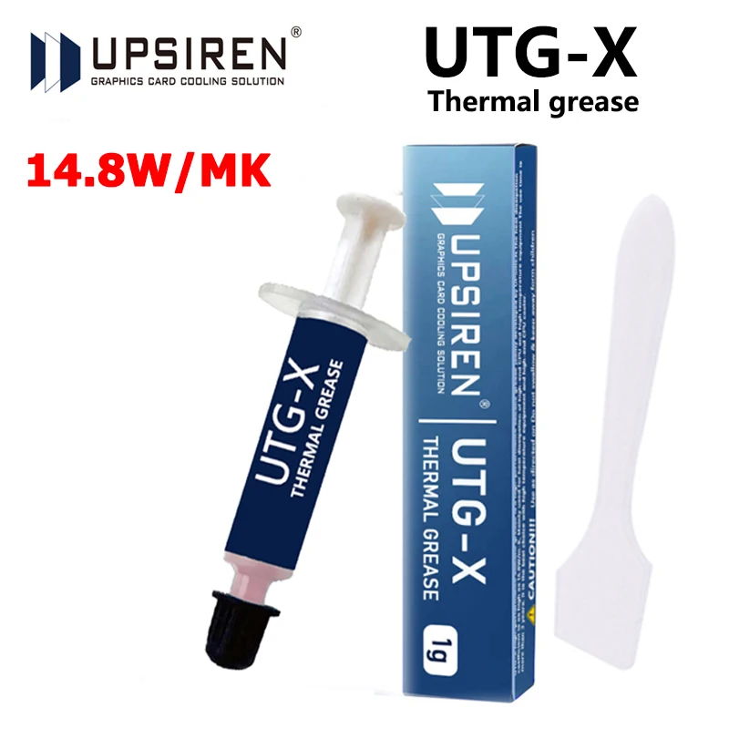 UPSIREN-grasa térmica UTG-X para ordenador de escritorio, radiador de chasis, conductividad térmica, Grasa de silicona, 1g