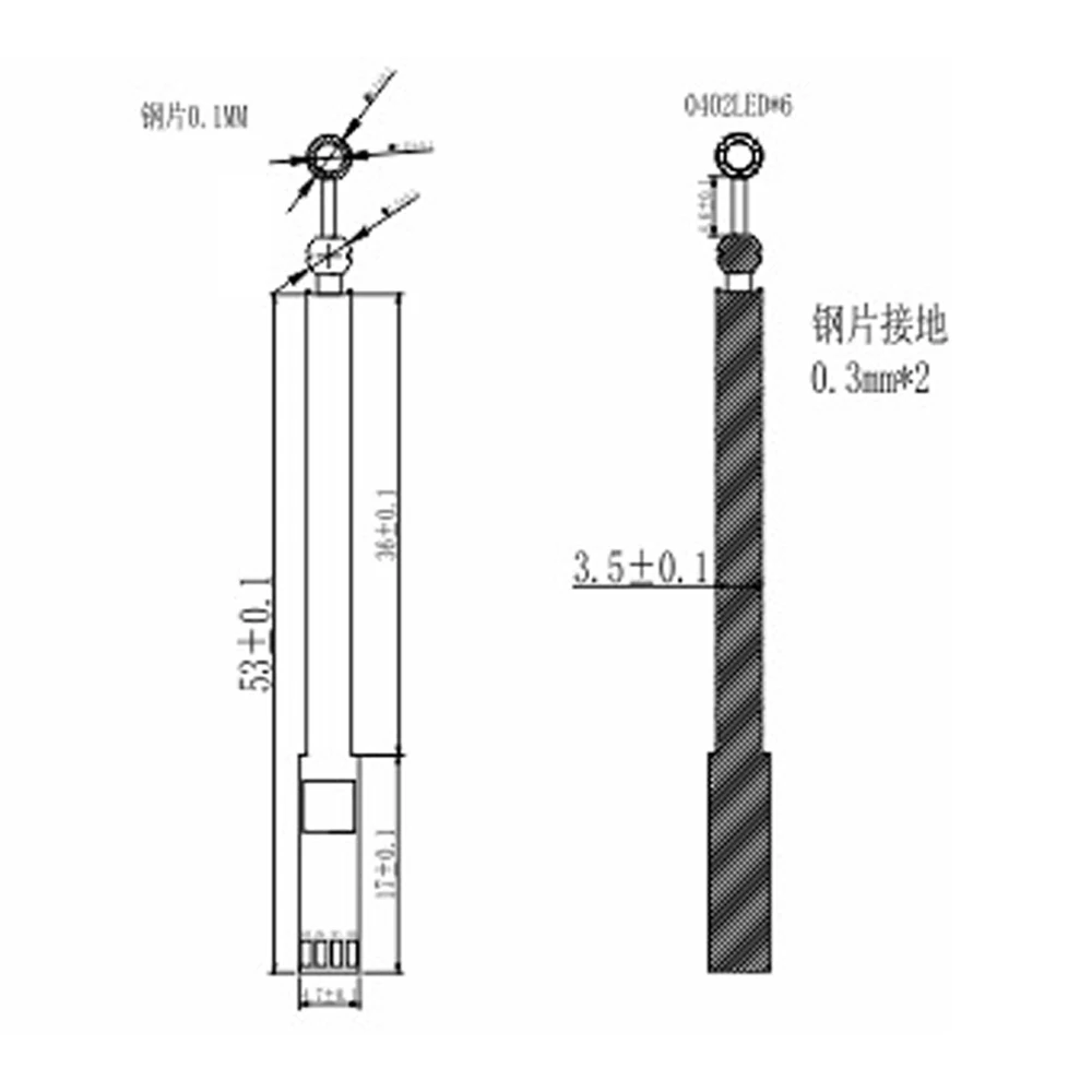 Módulo de cámara de 3,5 MM para receptor Visual DVP 0.3MP con luz LED 30FPS, unidad libre UVC OTG - imagen 2