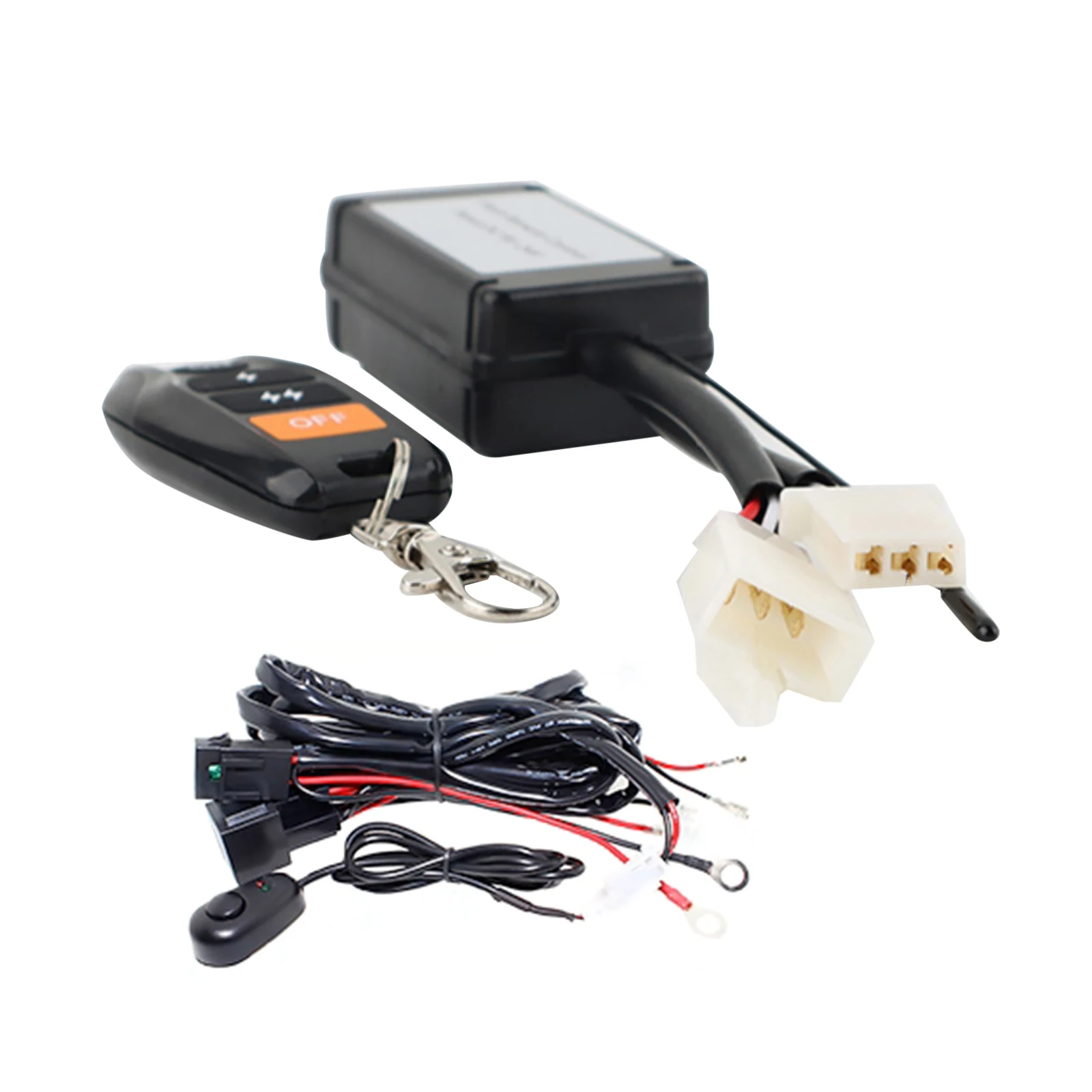 Barra de luz LED de trabajo todoterreno, Cable de alambre, interruptor de Control remoto inalámbrico, Kit de cableado, CC 9-24V 40A, focos LED, accesorios de coche - imagen 3