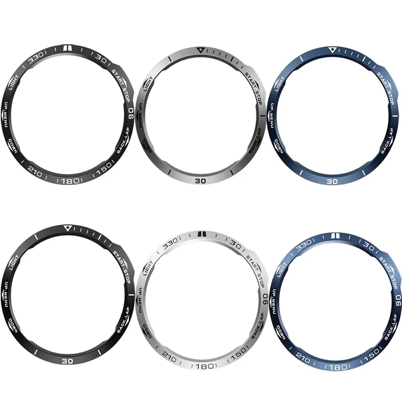 Cubierta de acero inoxidable para reloj inteligente Garmin Fenix 6X Pro 6 6S 5 5Plus 7X 7 7S, anillo de bisel adhesivo antiarañazos, protector de Metal - imagen 5