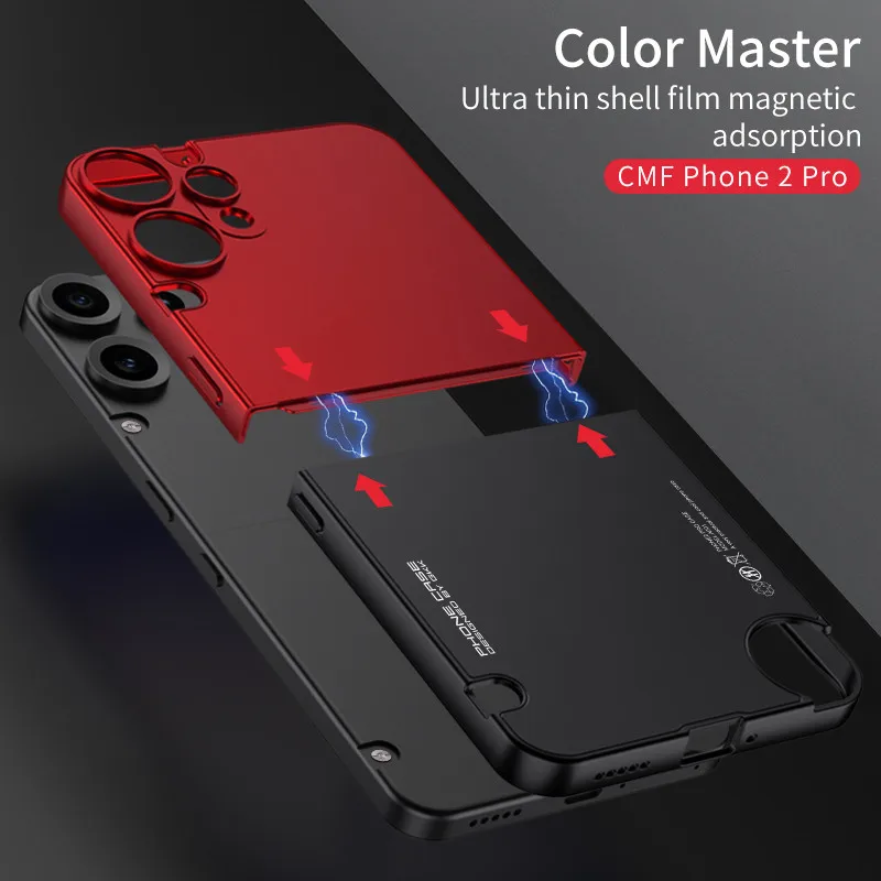 For Nothing CMF Phone 2 Pro Case GKK Funda protectora de lente de PC dura desmontable ultrafina para teléfono - imagen 3