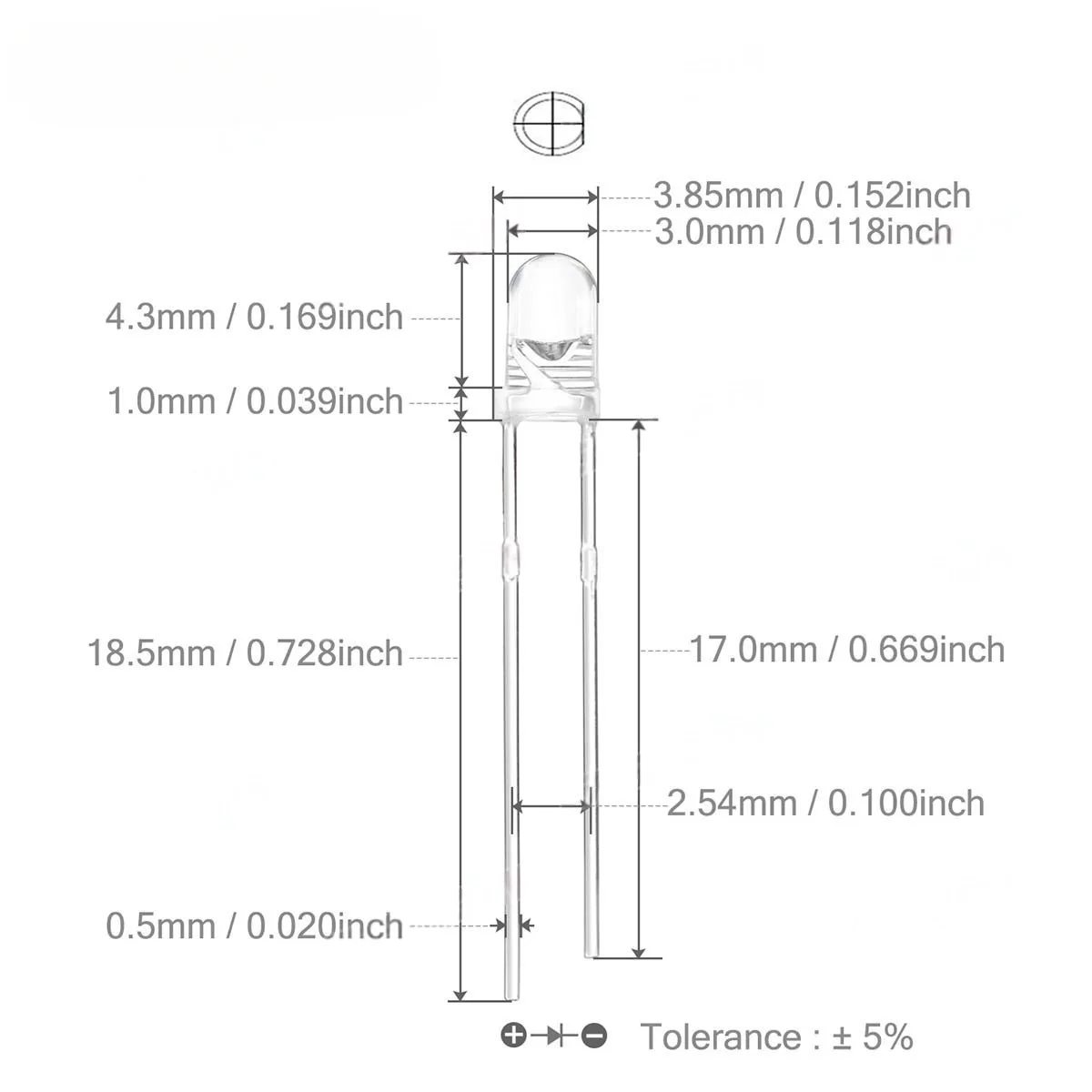 FY 100 Uds 3mm diodo LED Ultra brillante blanco cálido rojo verde azul UV púrpura amarillo naranja rosa 2V 3V surtido de emisores multicolores - imagen 5