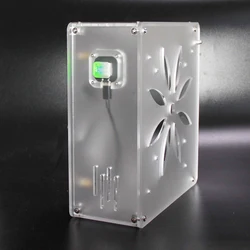 Carcasa Mini ITX Transparente Esmerilada - Diseño Interruptor Premium