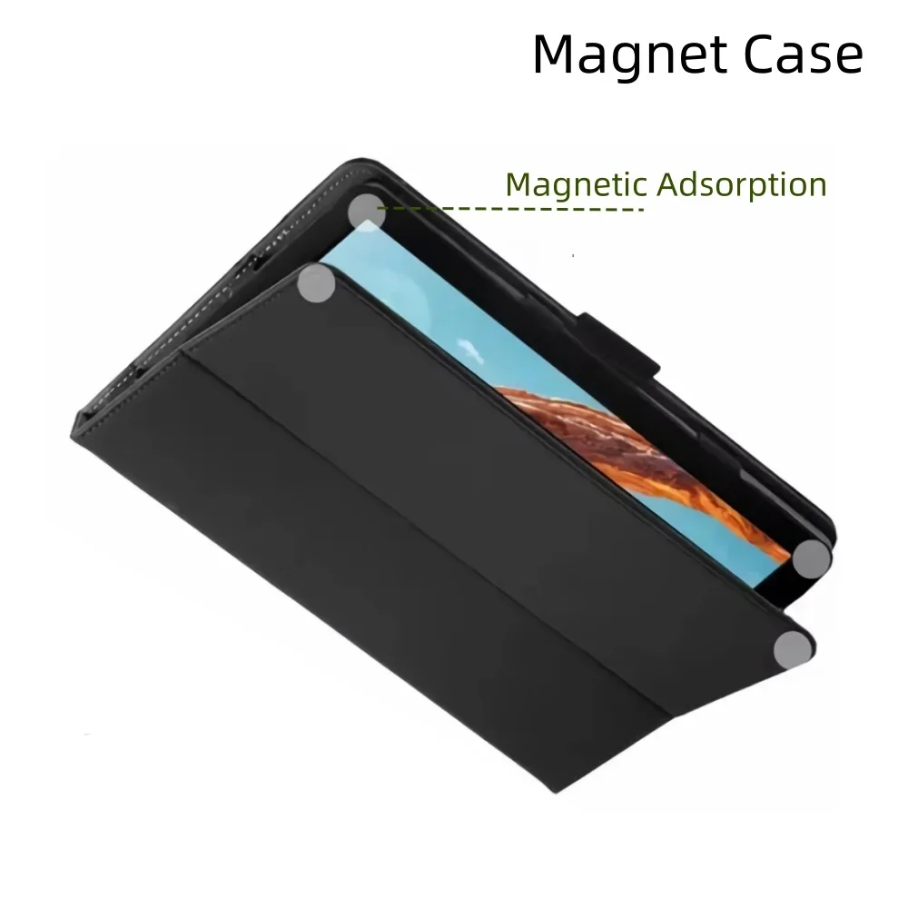 Funda de negocios para tableta TCL NXTPAPER de 14,3 ", 2024, funda con tapa de cuero PU con soporte y carcasa protectora de mano a prueba de golpes - imagen 4