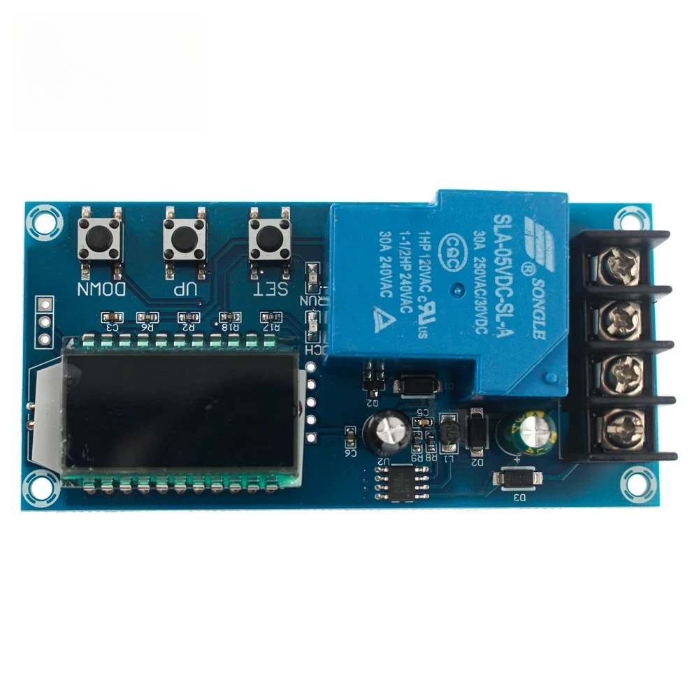 Módulo de Control de carga XY-L30A DC 6-60V 30A, placa de protección contra sobrecarga de batería de almacenamiento, interruptor de tiempo del cargador con pantalla LCD - imagen 3