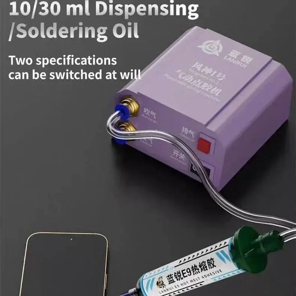 Lanrui Dispensador de aceite de soldadura con pegamento multifuncional, herramienta de grado profesional para iPhone, marco LCD, cubierta trasera, juego de limpieza de polvo - imagen 4