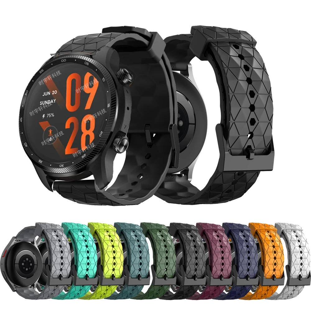 Correa de muñeca para Ticwatch Pro 3 Ultra GPS, correa para Ticwatch Pro X 2020 4G/LTE GTX E2 S2, pulsera de silicona, accesorios para reloj