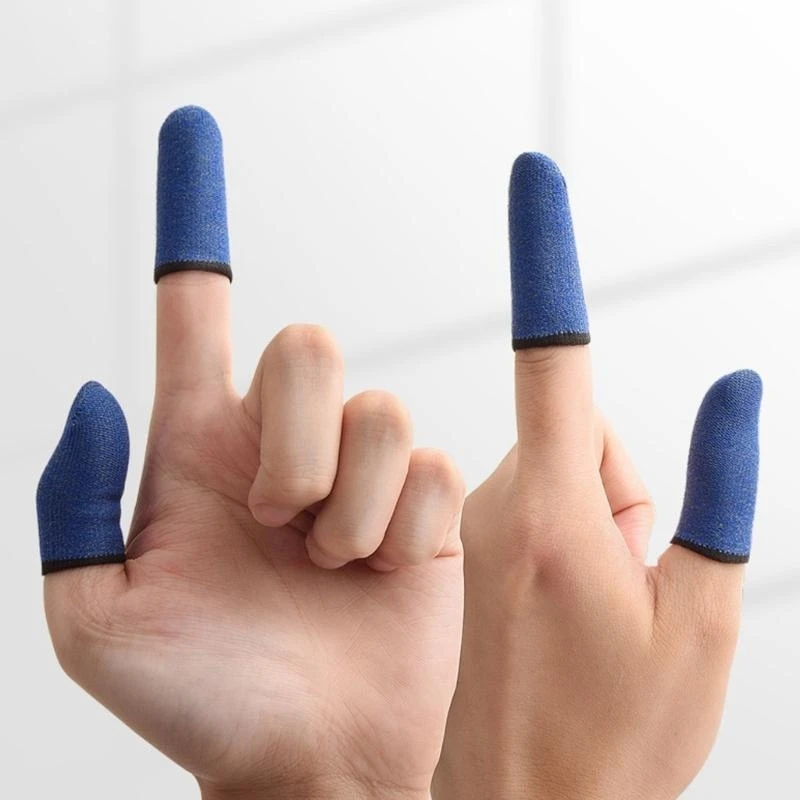 Guantes con yema del dedo para juegos móviles, 10 Uds., para jugadores PUBG, a prueba de sudor, antideslizantes, pantalla táctil, funda para el dedo, transpirable