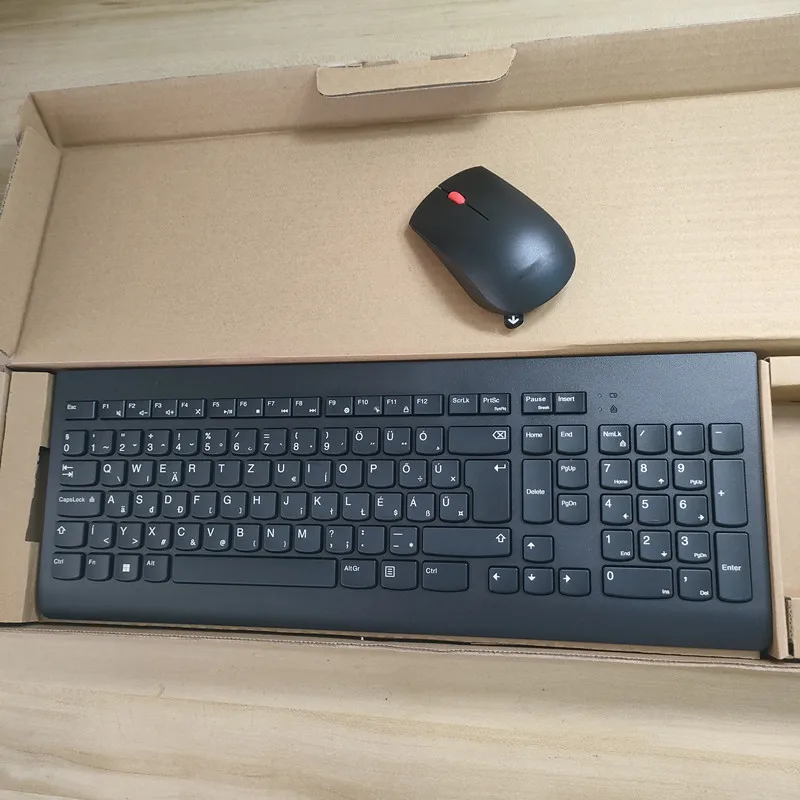 Juego de teclado y ratón inalámbricos con diseño de Hungría para teclado de escritorio para ordenador portátil Lenovo KBRFBU71 - imagen 2