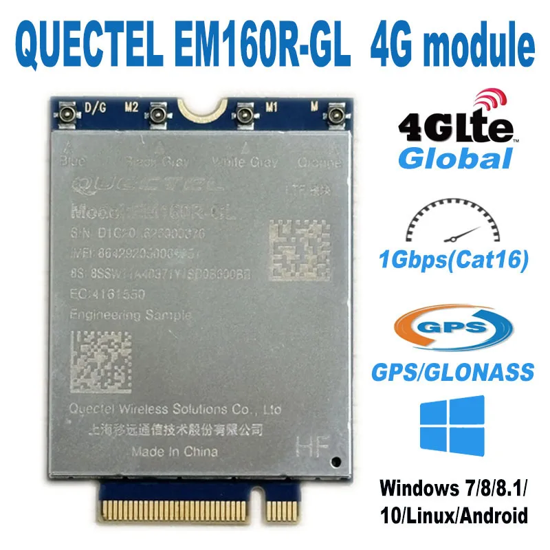 Quectel EM160R-GL LTE Cat16 EM120R-GL EM05-G EM-5-CE WWAN M.2 4G ModuMódulo WAN LTE EM160 EM120 EM05 Cat16 Cat12 Cat6 Cat4 - imagen 3