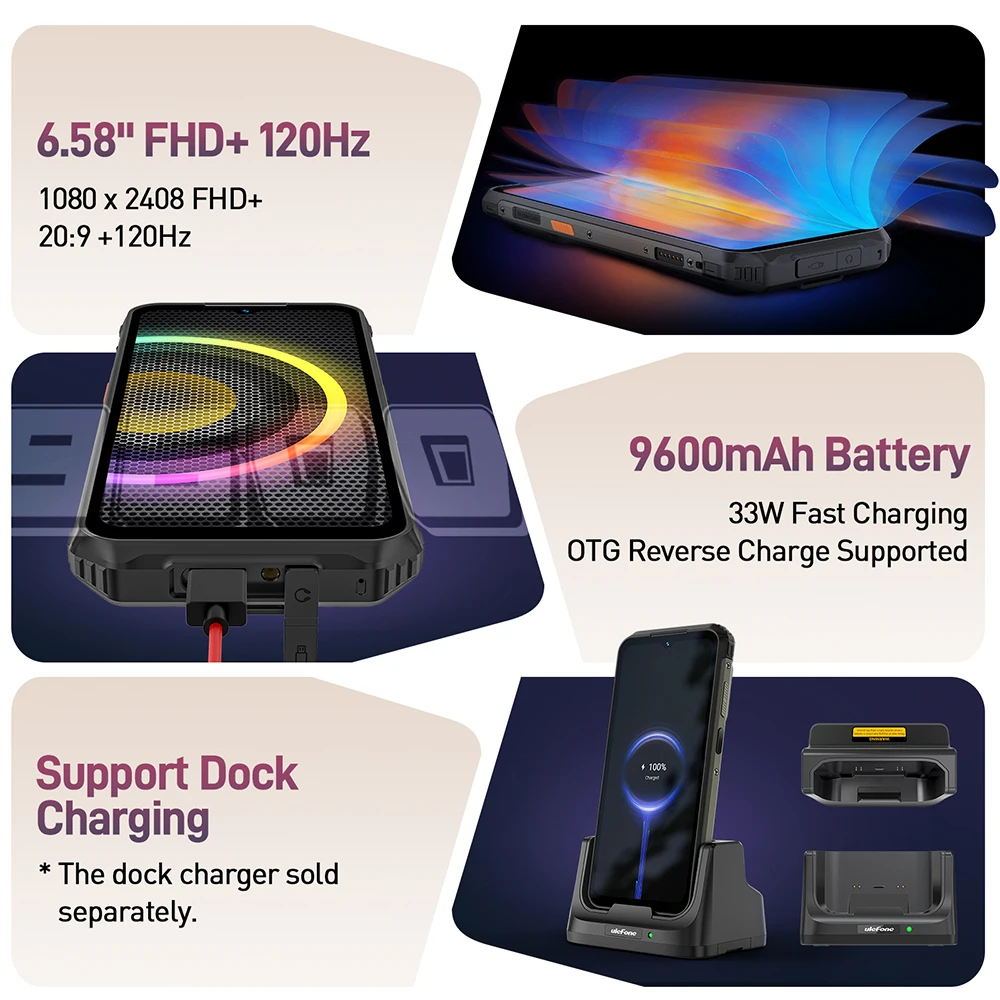 Ulefone Armor 21 Teléfono móvil resistente 16GB/256GB Android 15 NFC - imagen 4