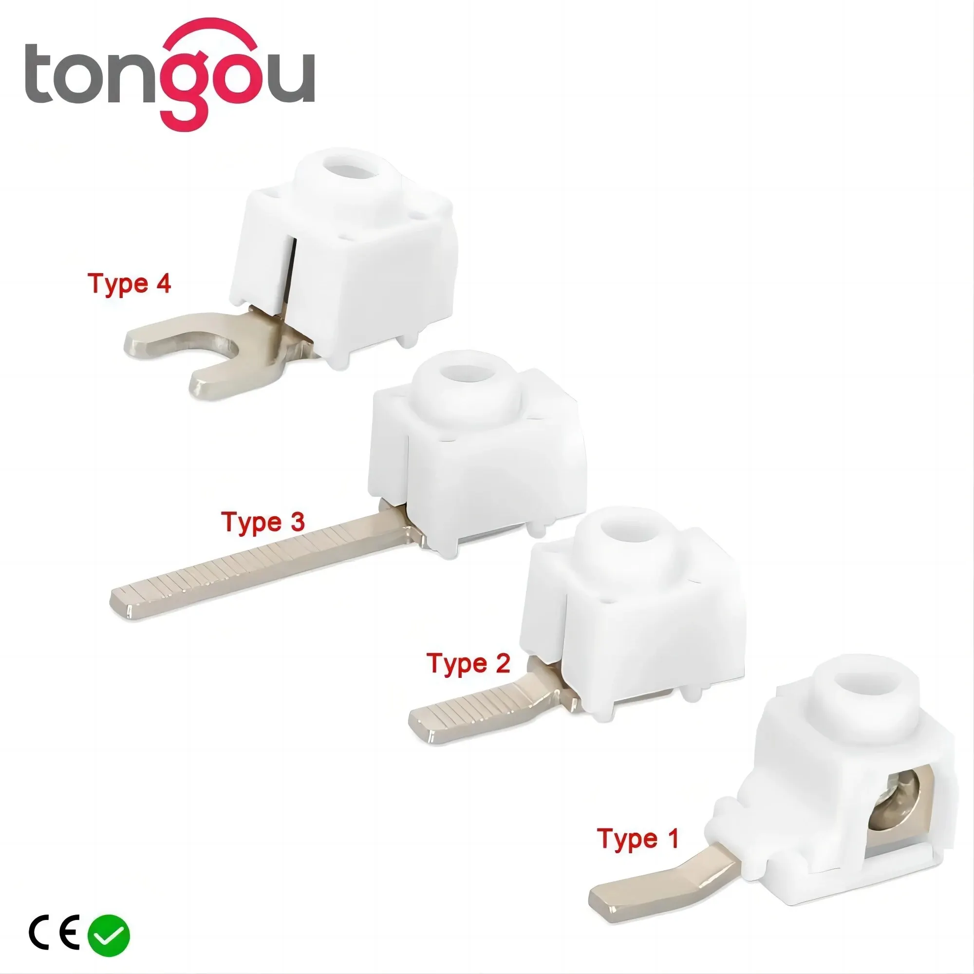 Envío gratis 10 unidades/lote 25 mm² terminales para el disyuntor de la barra de distribución caja de cable eléctrico TONGOU