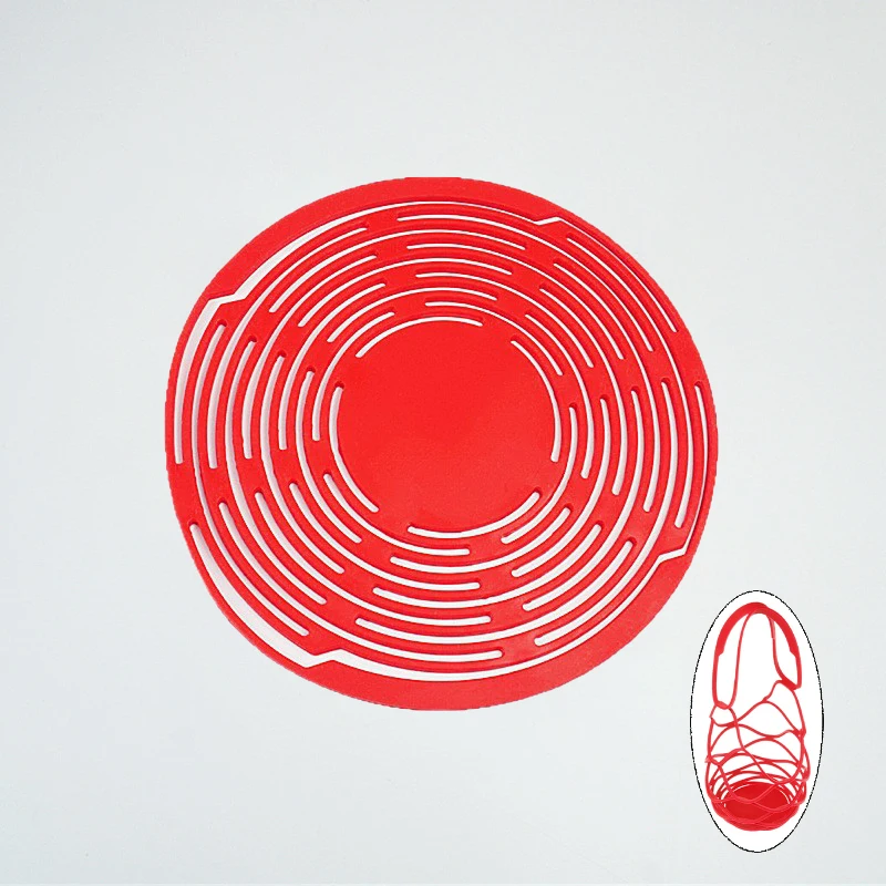 Bolsa de almacenamiento de botellas de vino de silicona lavable, bolsas de mano reutilizables para botellas de agua, tapete para tazas, cesta de malla para botellas de vino, organizador de Picnic - imagen 2