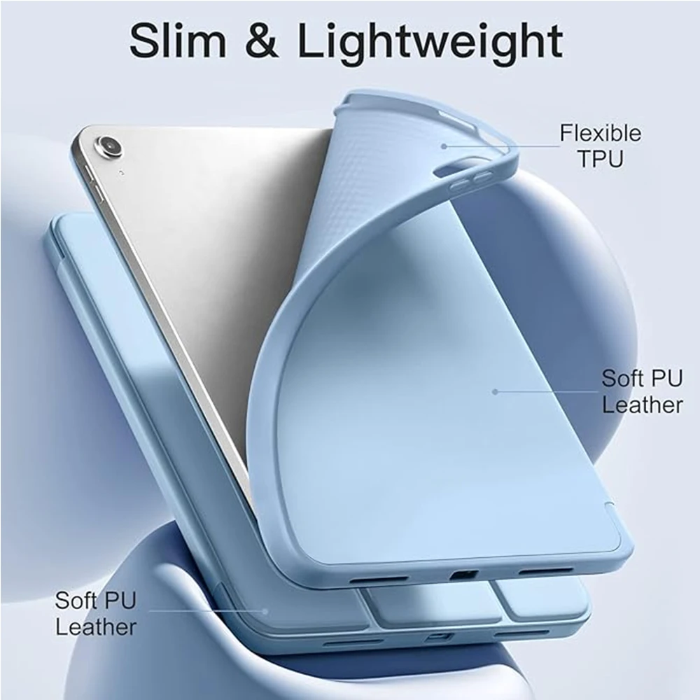 Funda para iPad Air 11 M3 M4 4 5 Pro 13 M5 12,9 A16 2025 Fondo de 10. a generación para iPad Mini 6 7 10,2 7a 8a 9a funda protectora - imagen 4