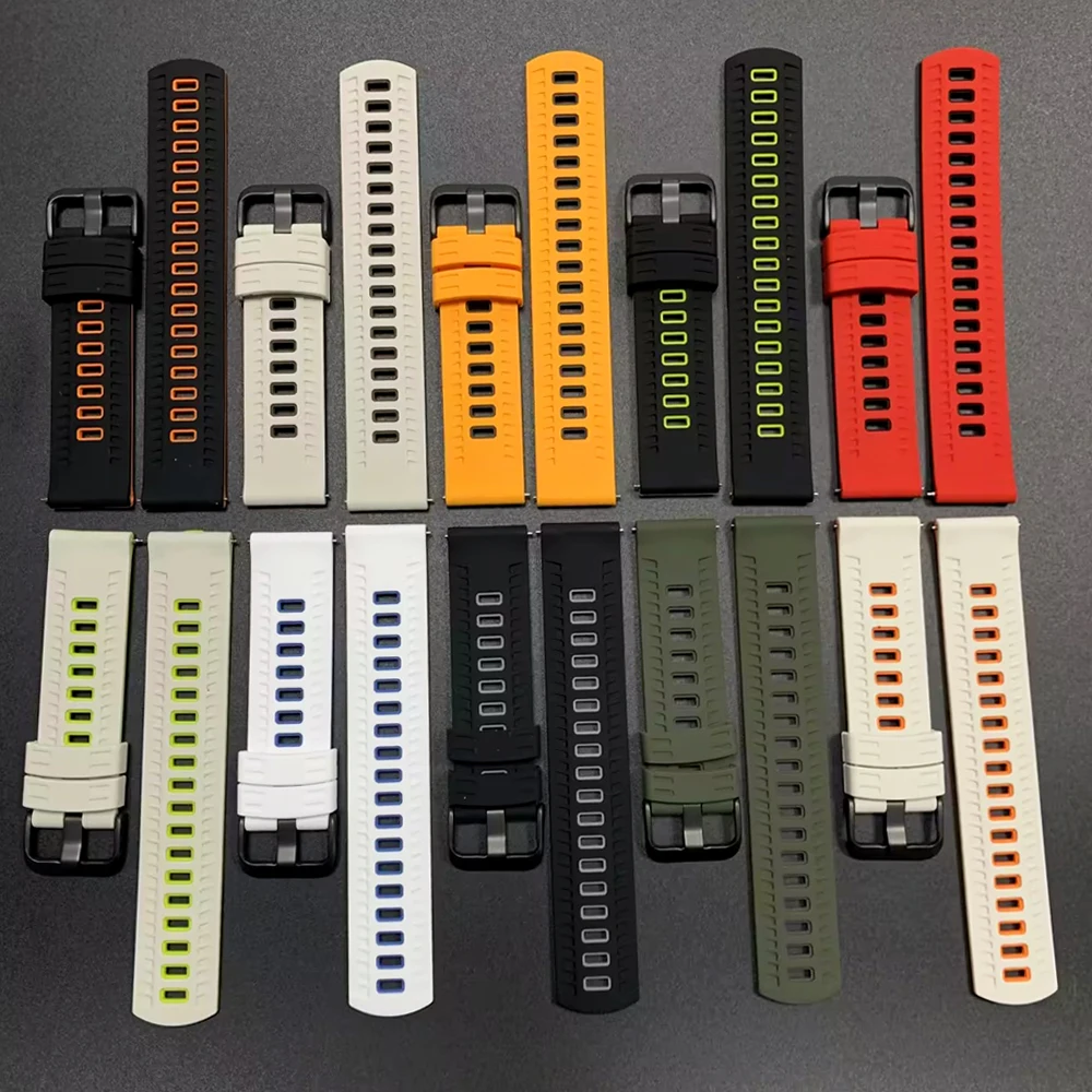 Correas de silicona para reloj Huawei GT6 GT6 Pro, pulsera suave de 46mm para Huawei Watch 5 4 Pro GT 3 2 Pro, Correa deportiva de 46mm - imagen 5