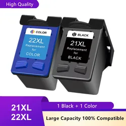 Cartucho de Tinta Compatible HP 21XL 22XL para Deskjet F2180 y Más