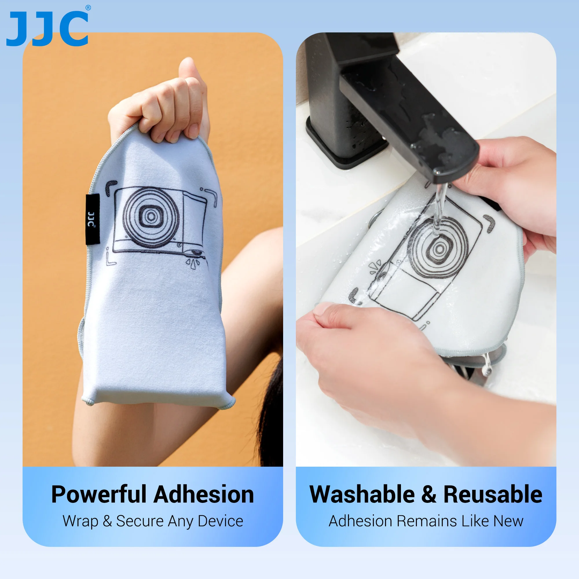 JJC-envoltura de cámara de tela mágica autoadhesiva para Ricoh GR IV GRIV GR4 GR3x HDF GR3 HDF GR IIIx HDF GR3 IIIx HDF Sony RX100 VII - imagen 3