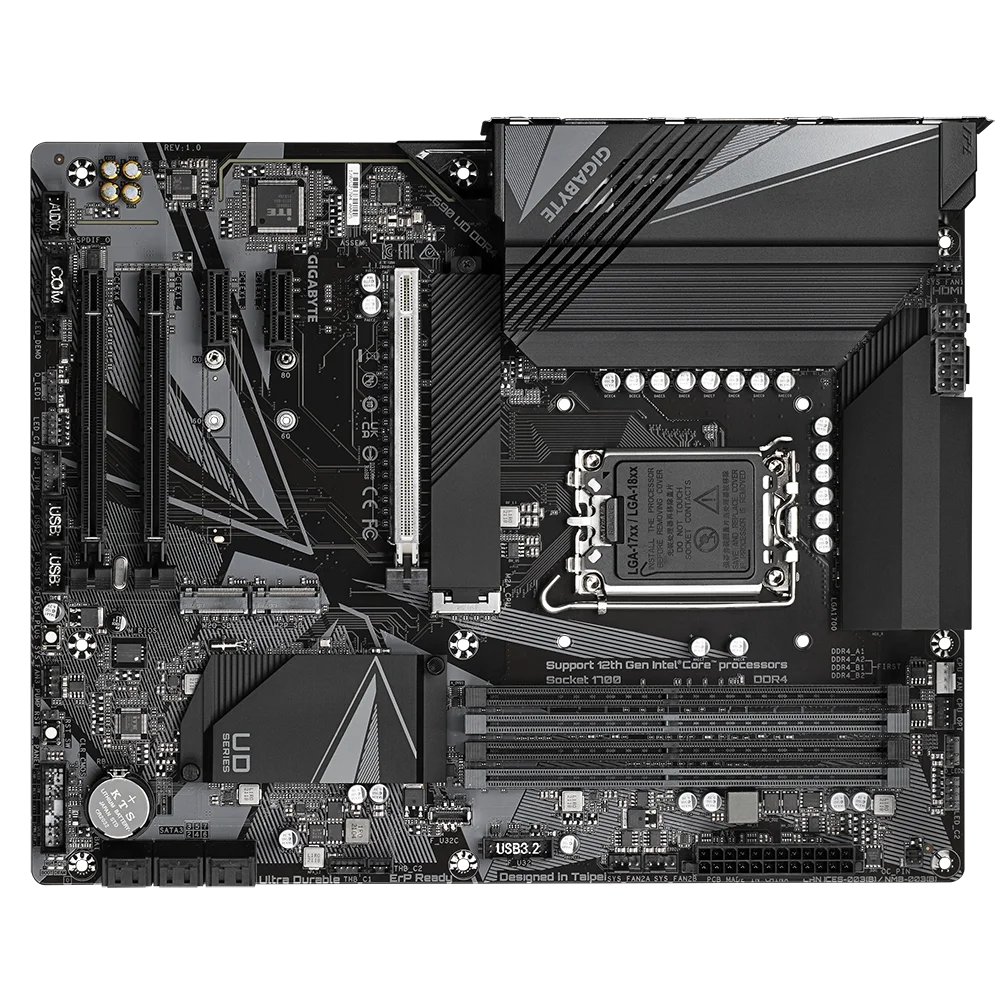 Placa base Gigabyte Z690 UD DDR4 V2 LGA1700 para procesador Intel Core de 12. a generación 12600 12700 12900 CPU DDR4 de doble canal PCI-E 4,0 - imagen 2