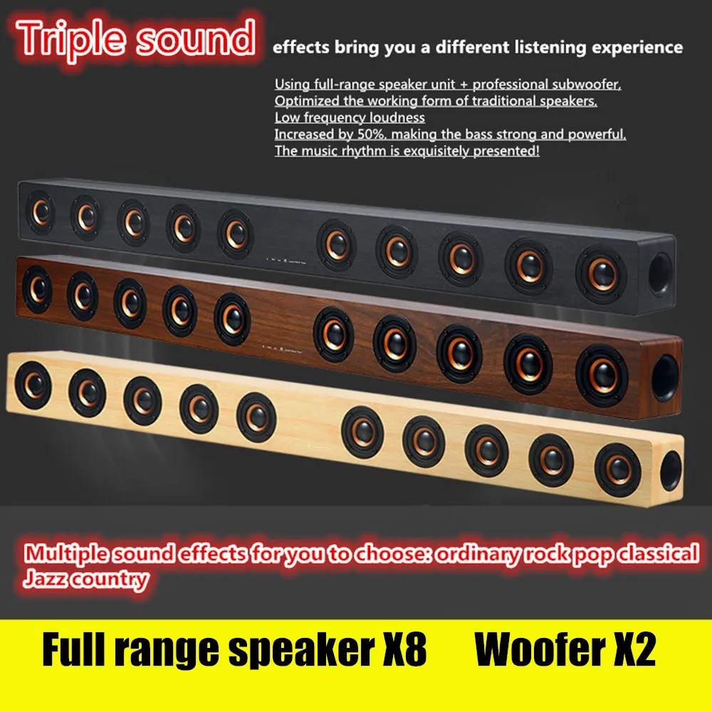 Altavoz Bluetooth inalámbrico para cine en casa, altavoces para TV, ordenadores con control remoto, TF, AUX, u-disk, Radio Fm, caja de sistema de sonido - imagen 4