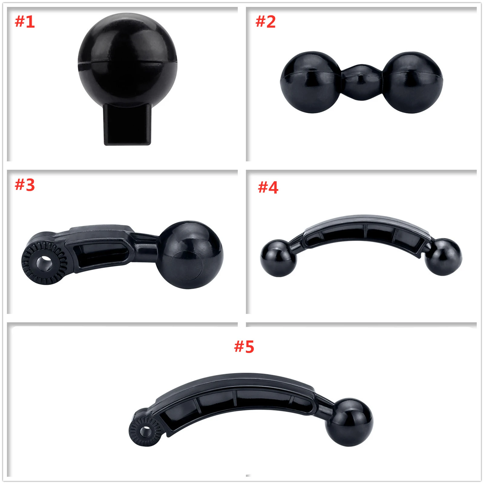 Bola Universal 17mm para accesorios cabeza, soporte para teléfono móvil, navegación, modificación artesanal, cabezal bola Universal 360 grados, 1 ud. - imagen 4