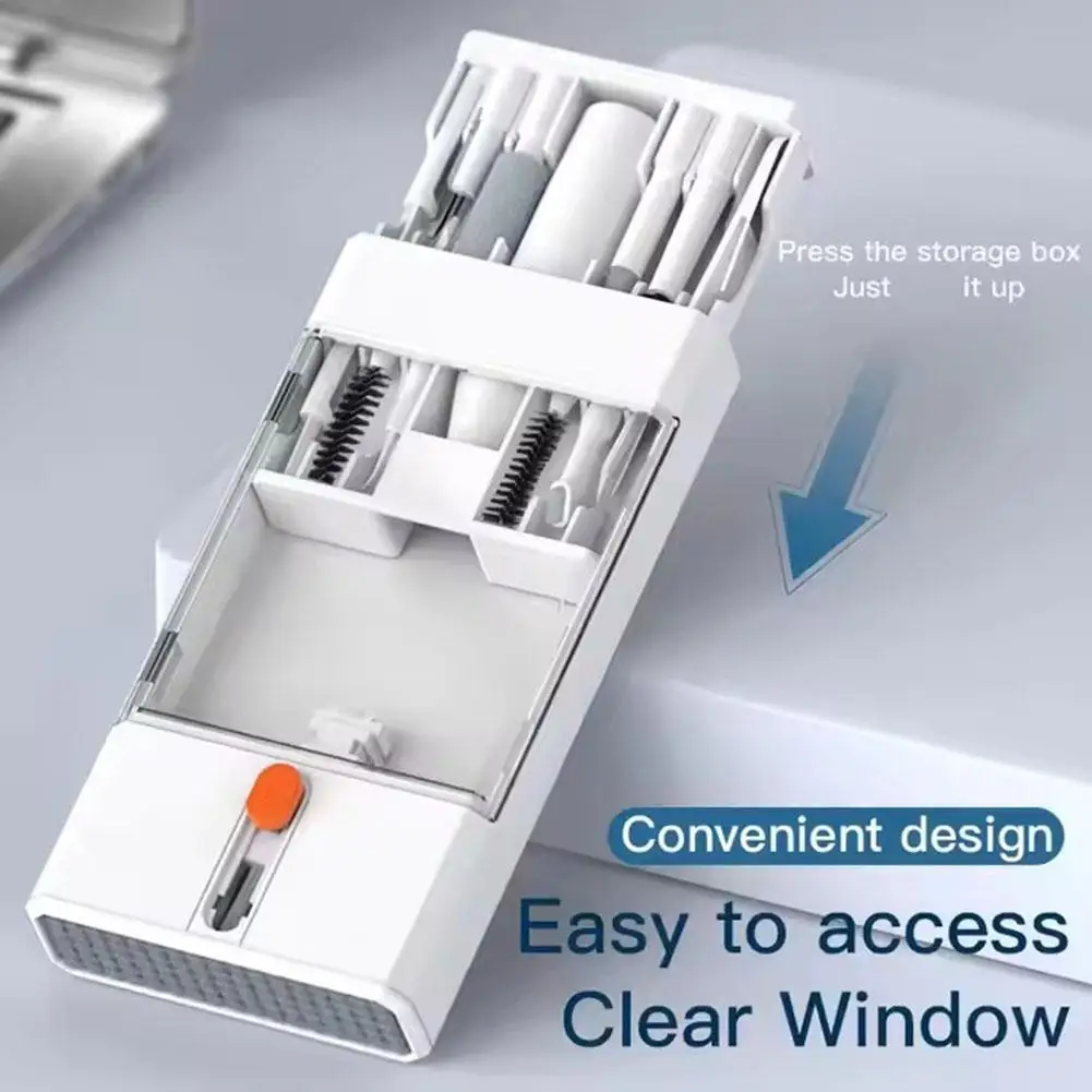 Kit de limpieza 22 en 1, cepillo limpiador de teclado, auriculares Bluetooth, bolígrafo de limpieza, auriculares, teléfonos, herramientas de limpieza para portátiles, extractor de teclas - imagen 2