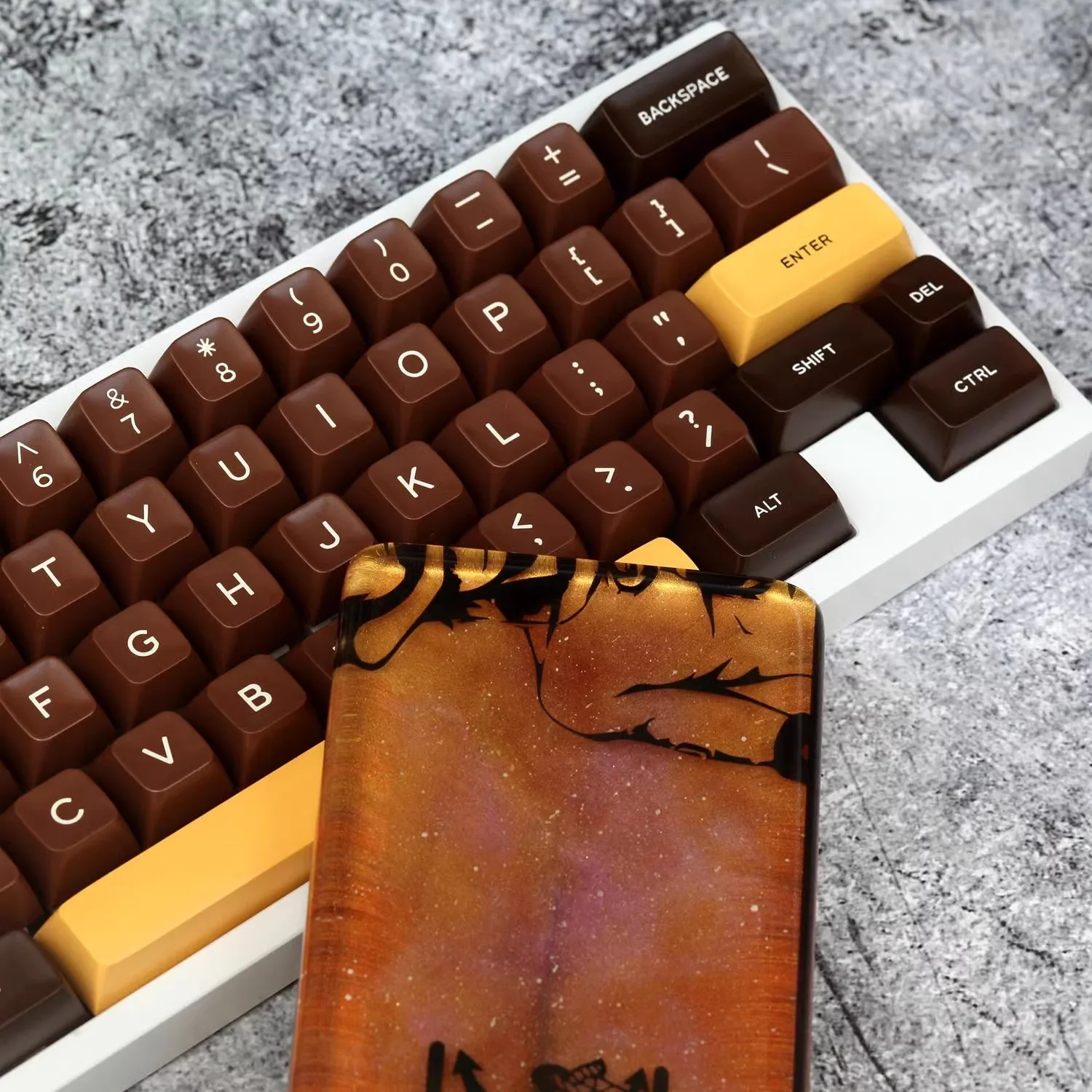 Juego de 172 teclas Aifei Clone GMK Chocolatier, teclas ABS de doble disparo, teclas de perfil SA para teclado MX Switch 64 75 87 980 - imagen 5