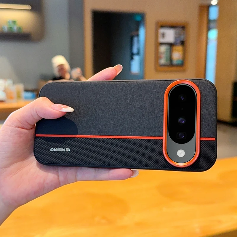 Para Google Pixel 10 Pro XL 10 Pro funda de lujo de cuero PU empalme de colores funda protectora ultrafina para Google Pixel10 - imagen 4