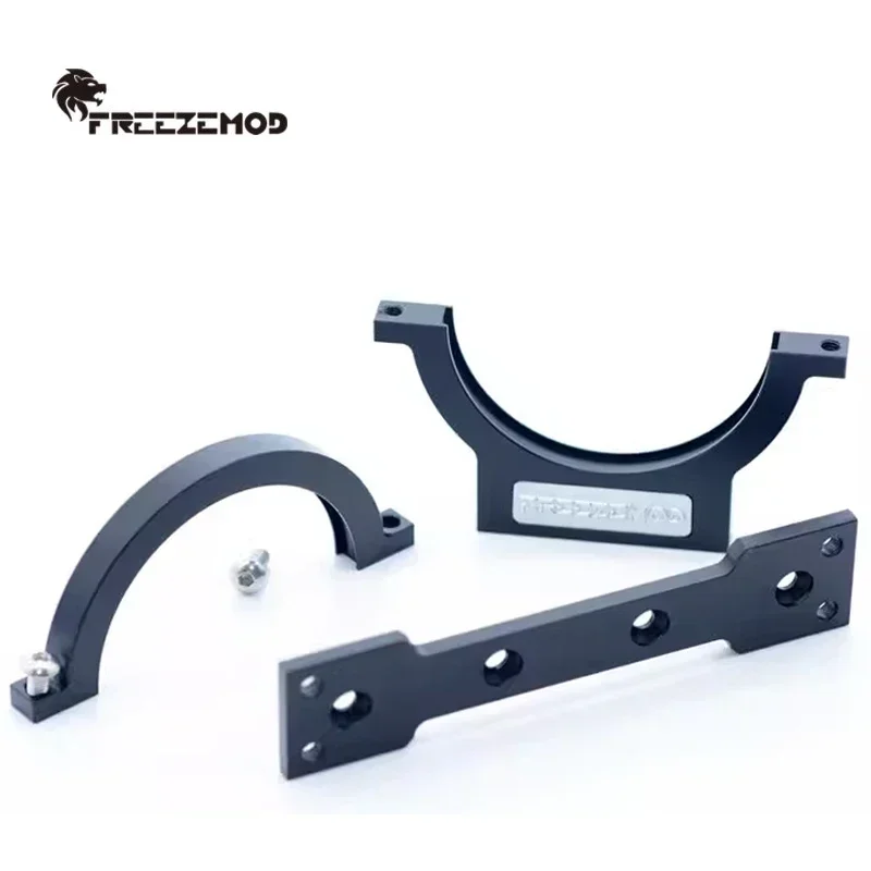 Hebilla de montaje FreezeMod para depósito cilíndrico OD50/60MM, SXKJ-CO, soporte de aluminio completo para refrigeración por agua negro/plateado, - imagen 3