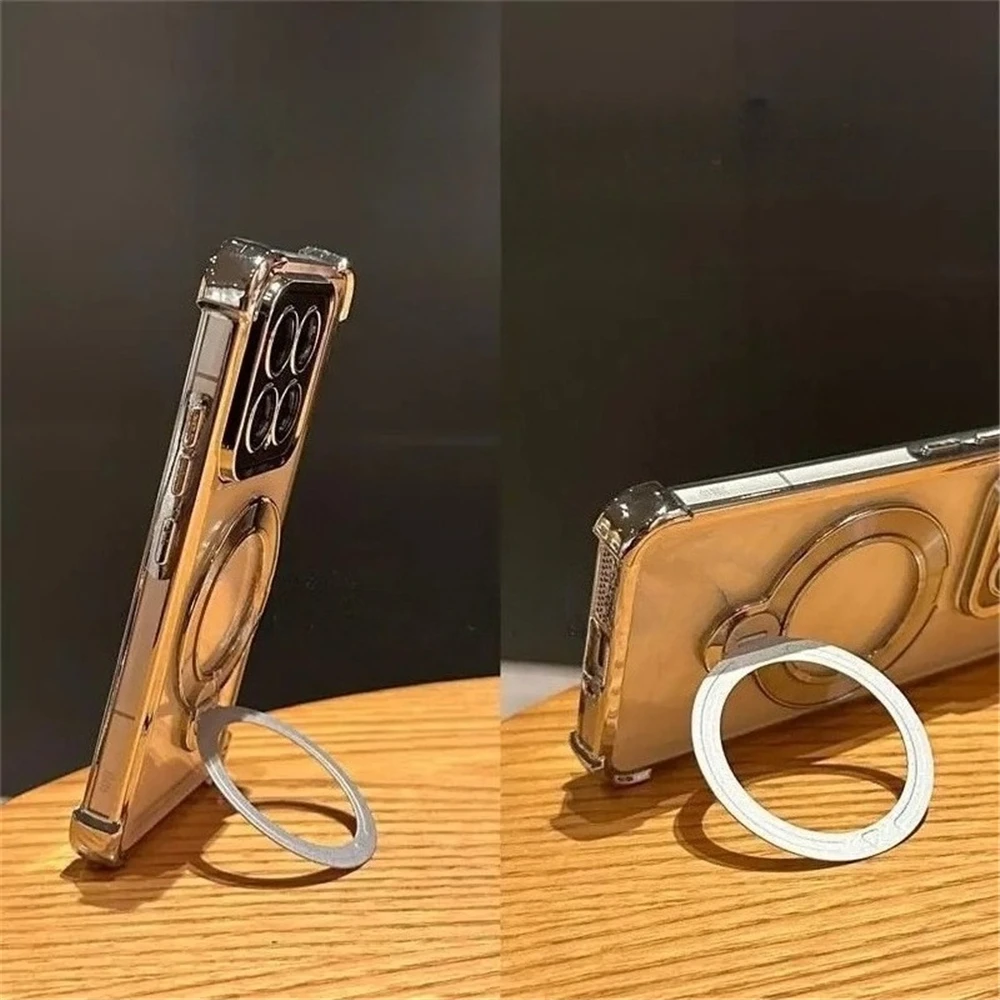 Funda de teléfono transparente para iPhone 17 16 15 14 13 12 11 Pro Max Plus 17 Air 16E soporte Simple funda trasera de silicona suave a prueba de golpes - imagen 5