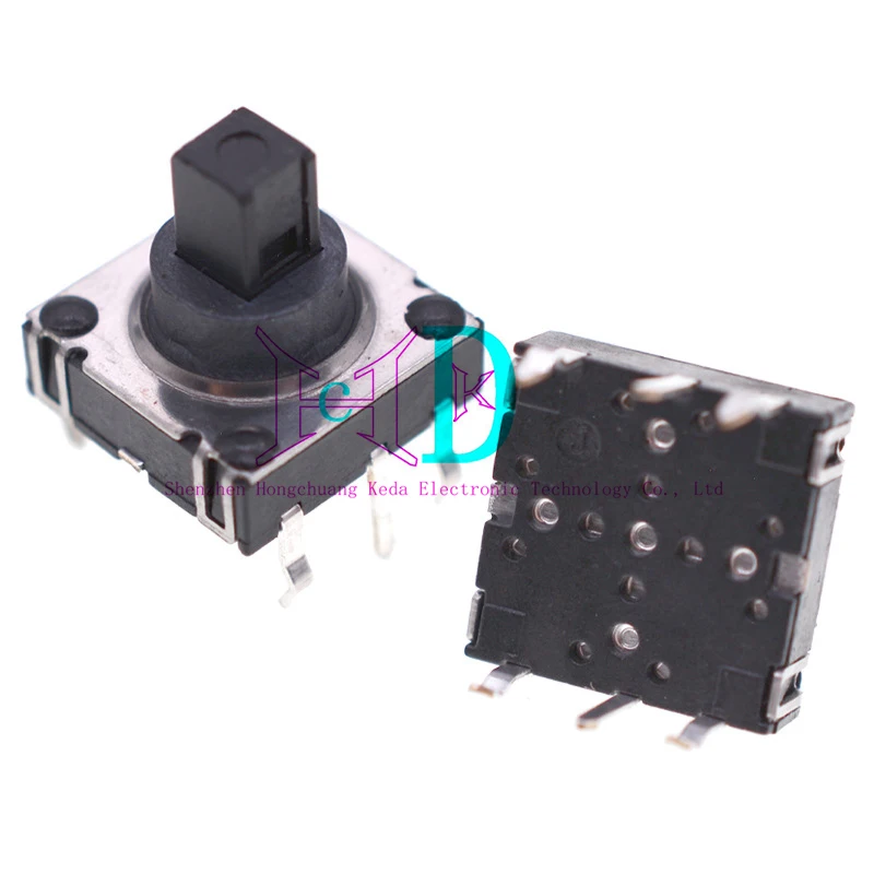 5 uds 10x10x10MM interruptor táctil 4 direcciones y empuje central 5 vías táctil Snap en navegación PCB Vertical multifunción 10x10 - imagen 5