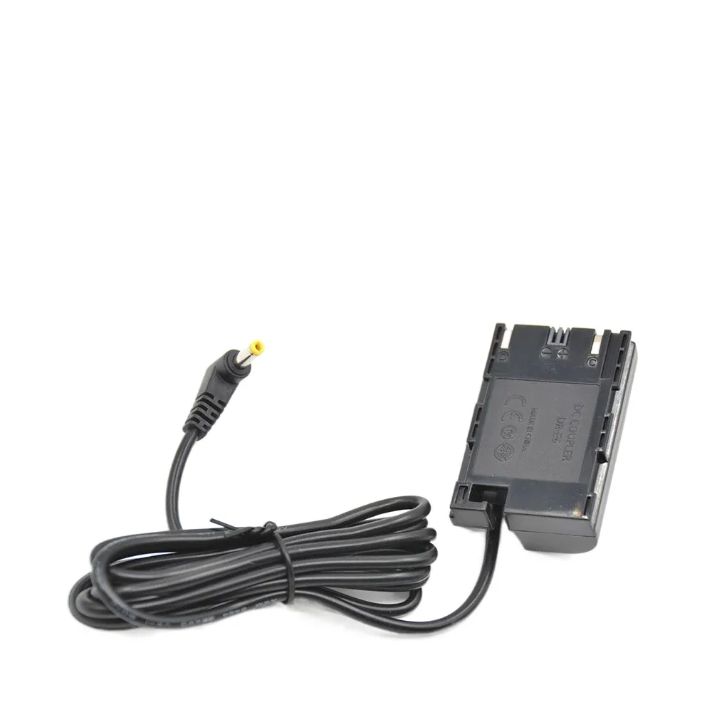 LP E6 batería simulada 4,0 MM X 1,7 MM enchufe macho DR-E6 acoplador CC para cámara Canon EOS 5D Mark II III 5D2 5D3 6D 7D 60D 60Da 70D 80D - imagen 4