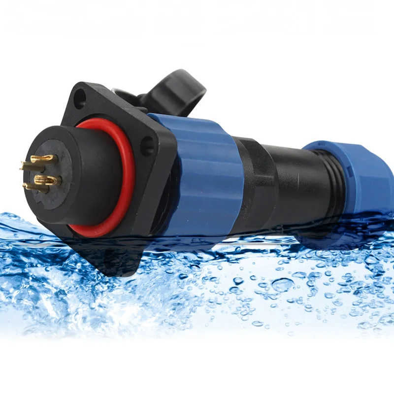 DIY GO macho y hembra acoplamiento aviador enchufe de aviación tipo cuadrado SP16-2 3 4 5 6 7 9 pines Cable eléctrico bloque de terminales a tope - imagen 2