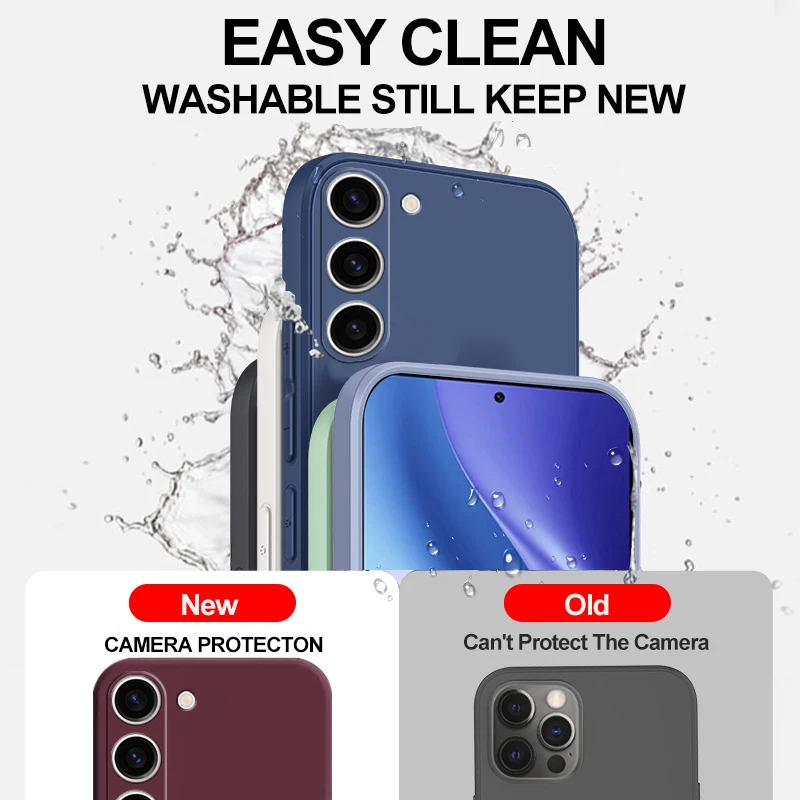 Funda blanda de silicona líquida para Samsung Galaxy S21 S23 S10 Plus S20 FE S22 Note 20 Ultra - imagen 4