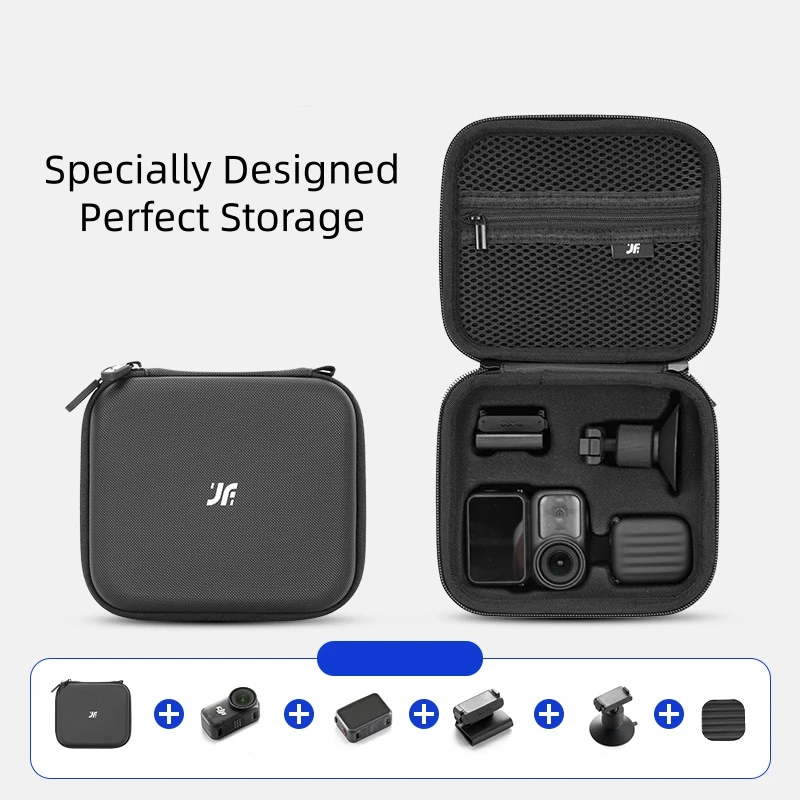 Bolsa de viaje de Estuche de transporte para DJI OSMO Nano, bolsa de almacenamiento de accesorios para cámara, caja de bolso de PU para cámara DJI OSMO Nano con pulsera - imagen 4