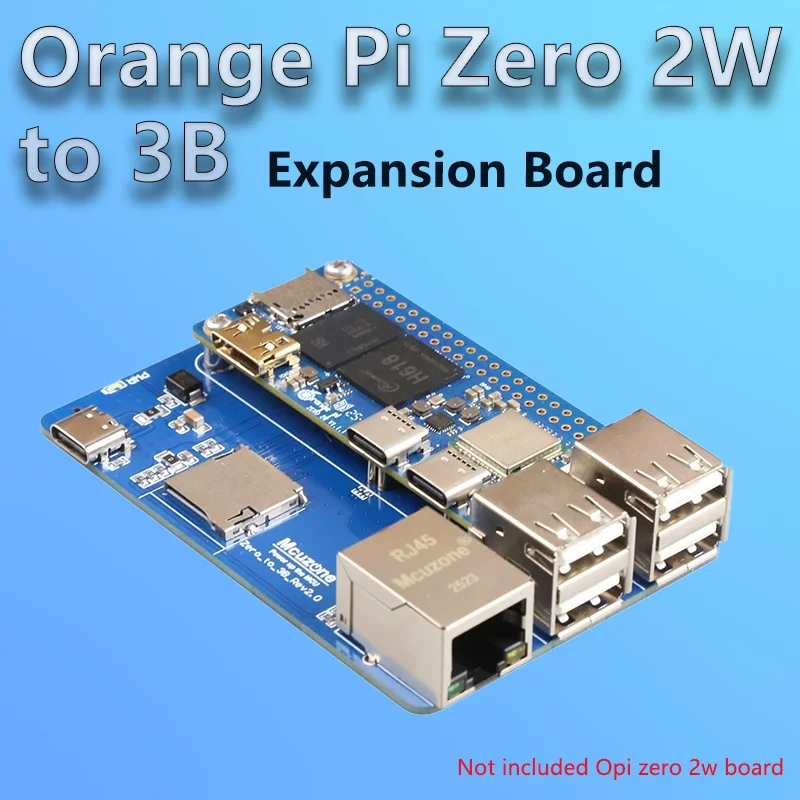 Nuevo Placa de expansión naranja Pi Zero a 3B, placa USB HUB EX Mith, puerto de red único de 100MB