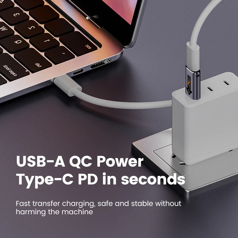 Adaptador USB 3,1 tipo C, convertidor PD a USB QC, unidad Flash, Conector de carga rápida para Macbook, Huawei, Xiaomi, Samsung - imagen 5